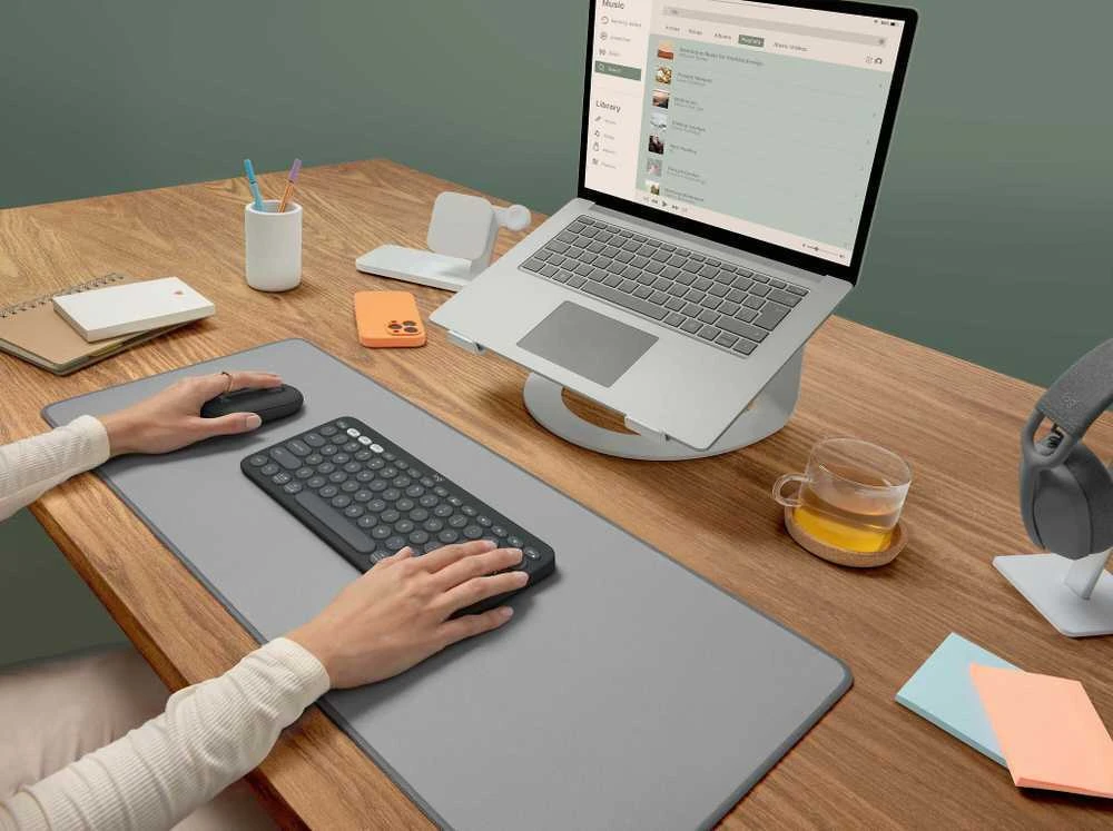 Belaidė pelė Logitech Pebble Mouse 2 M350s, Juoda