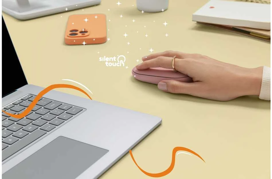 Belaidė pelė Logitech Pebble 2 M350s, Rožinė