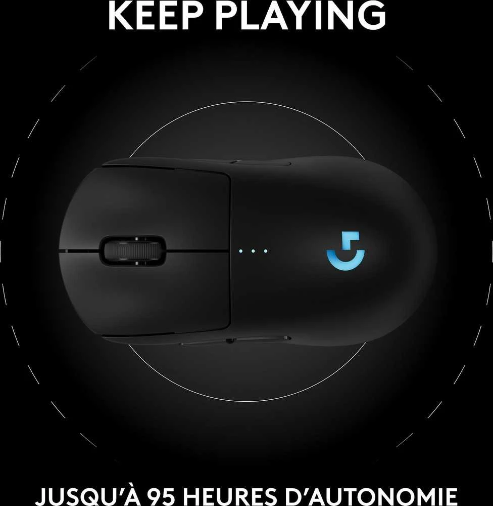 Pelė Logitech PRO 2 LIGHTSPEED - Juodas - EWR2I-934