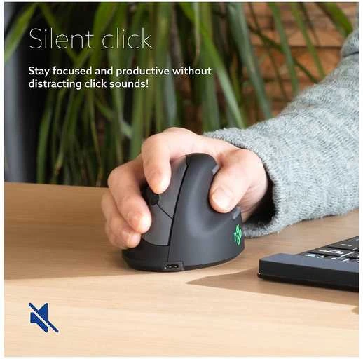 Pelė R-Go HE Break -ergonominen hiiri, BT, M-koko, oikealle kädelle