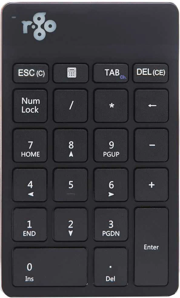Klaviatūra R Go Tools R-GO NUMPAD BREAK ERGONOMIC - NUMERIC WIRELESS KEYPAD Juodas