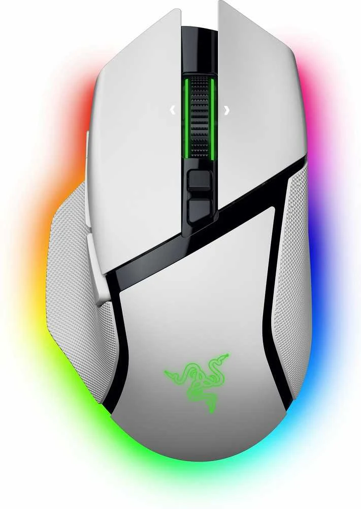 Razer | Pelė žaidimams | Basilisk V3 Pro 35K | Optinė pelė | Wireless | Baltas | Yes