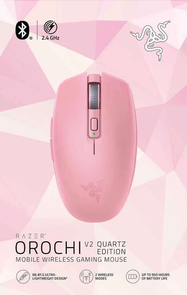 Razer | Orochi V2 | Wireless | Optinė pelė žaidimams | Wireless (2.4GHz and BLE) | Quartz | No