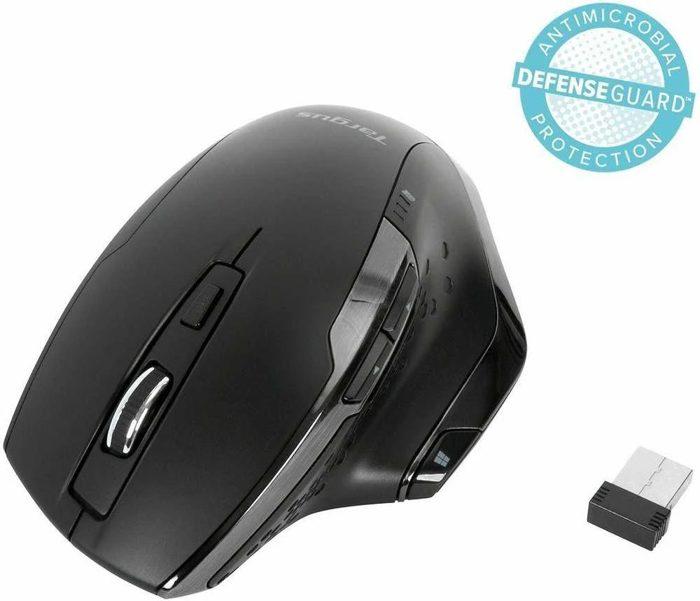 TARGUS® ANTIMIKROBINĖ ERGO BLUETRACE PELĖ, JUODA