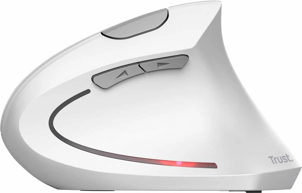 Trust Verto Vertical Ergonomic belaidė pelė baltas (25132)
