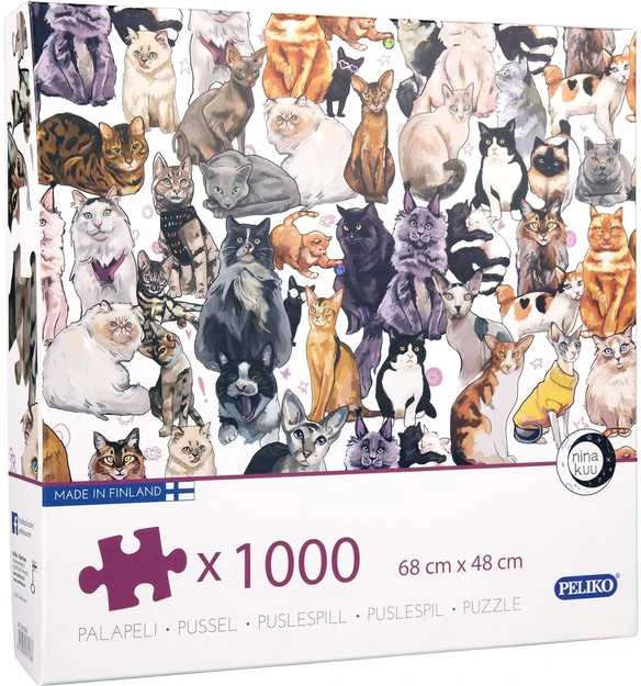 Peliko dėlionė 1000 vnt. - Katės