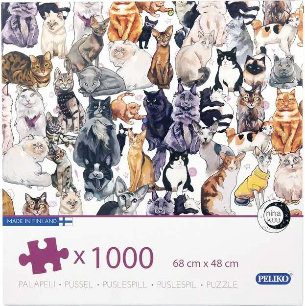 Peliko dėlionė 1000 vnt. - Katės