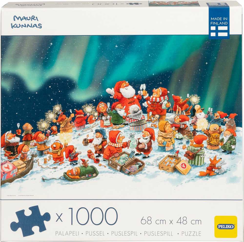 Peliko dėlionė 1000 vnt. - Žiemos linksmybės