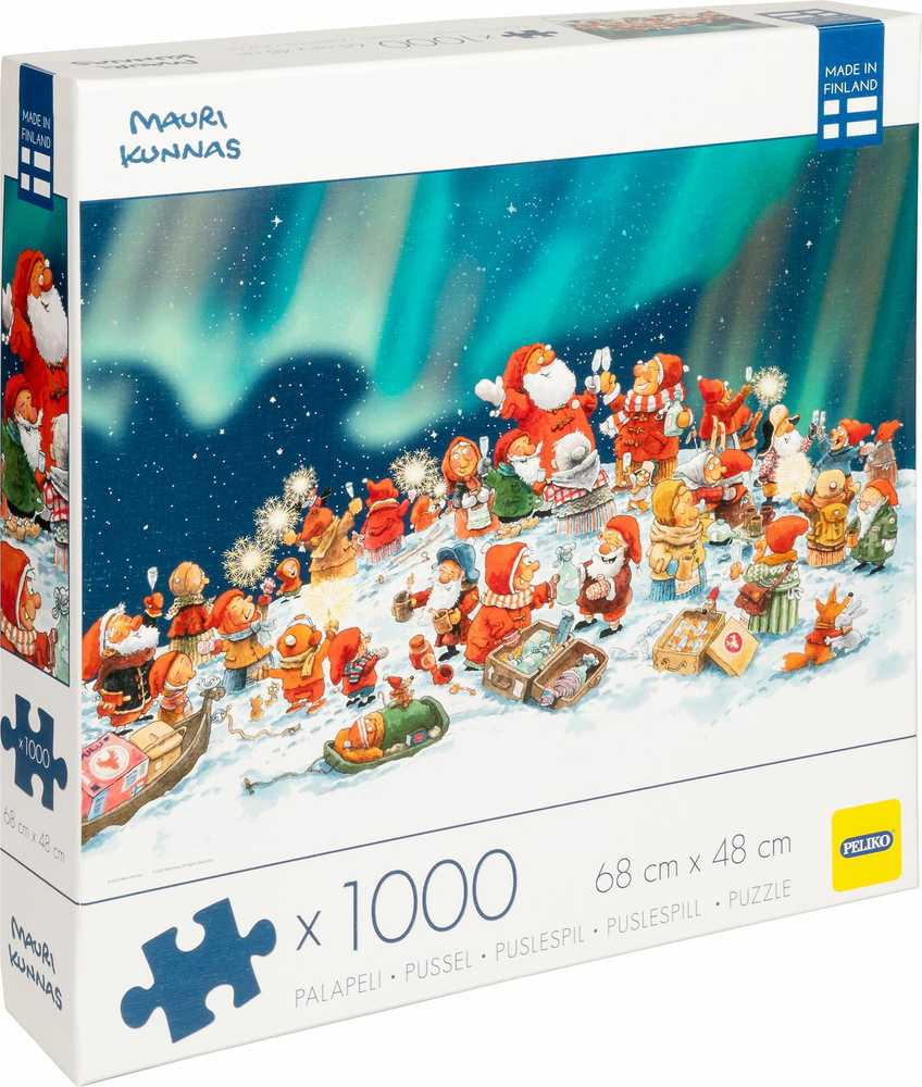 Peliko dėlionė 1000 vnt. - Žiemos linksmybės