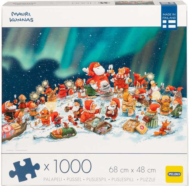 Peliko dėlionė 1000 vnt. - Žiemos linksmybės
