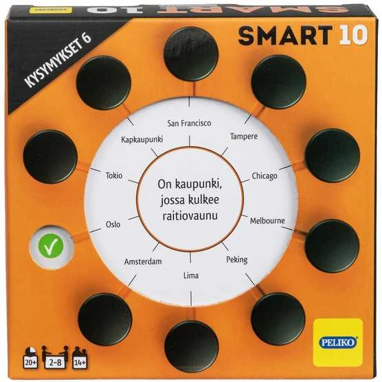 Peliko Smart10 Kysymykset 6 -lisäkortit