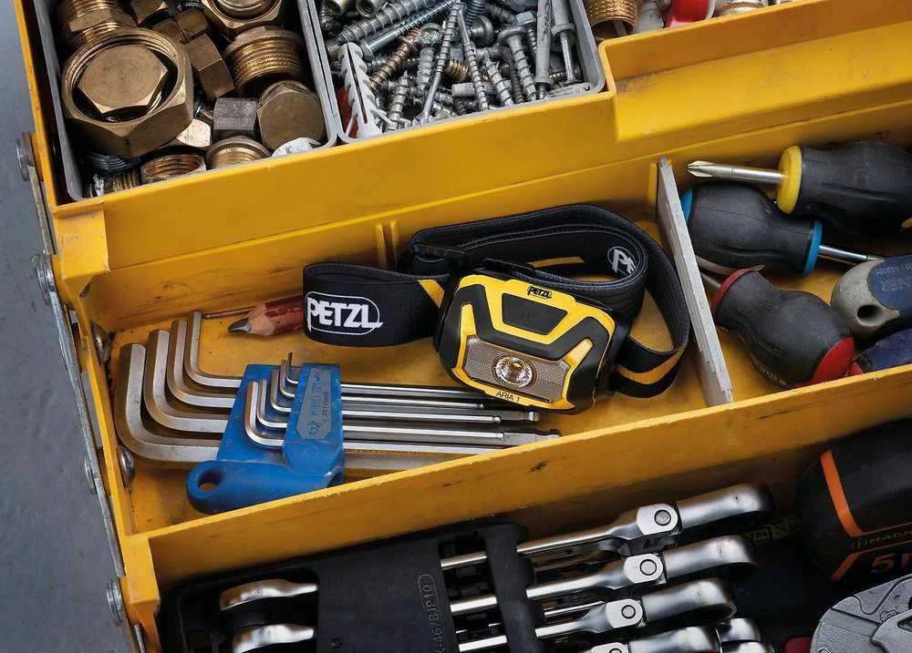 Petzl E069AA00 Aria 1 Headlamp Juodas / Geltona
