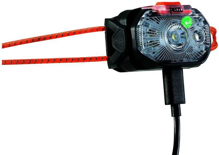 Carruzzo Petzl Swift LT Juoda Ant galvos tvirtinamas žibintuvėlis LED