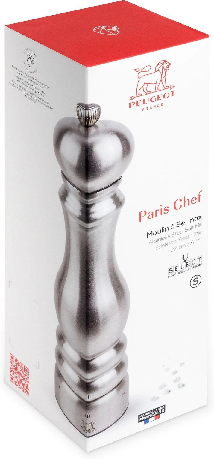 Peugeot Mill Druskos malūnėlis, 22 cm, uSelect, Paris Chef