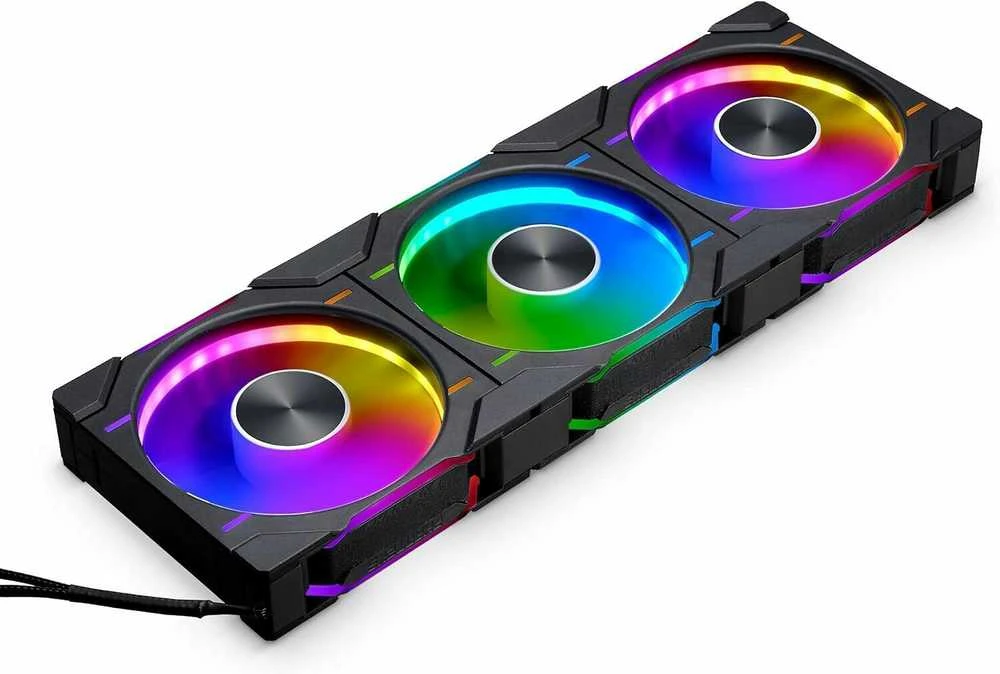 PHANTEKS D30 PWM reguliarus oro srautas D-RGB, 3 pak. - 120 mm, juoda