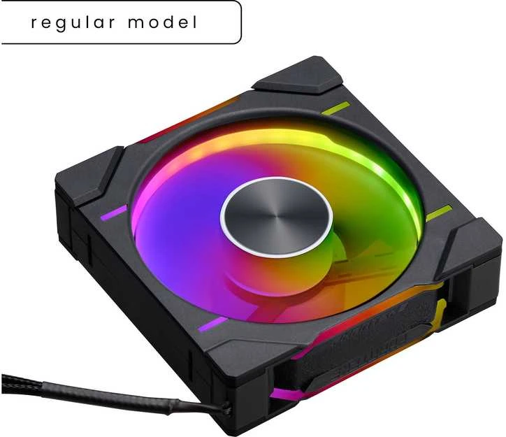 PHANTEKS D30 PWM reguliarus oro srautas D-RGB, 3 pak. - 120 mm, juoda