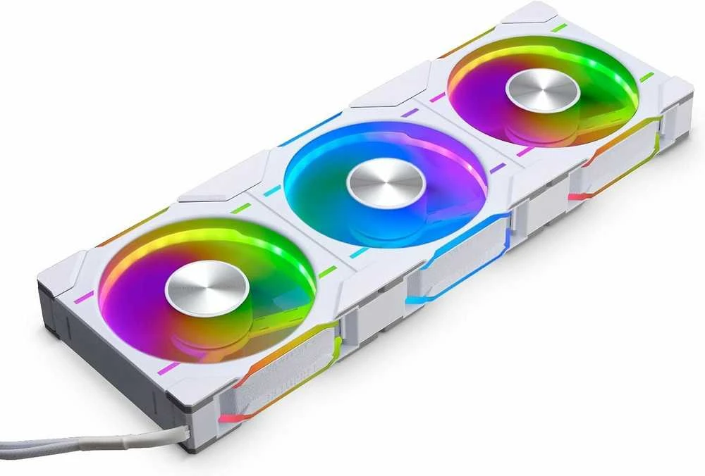 PHANTEKS D30 PWM reguliarus oro srautas D-RGB, 3 pakuotės - 120 mm, balta