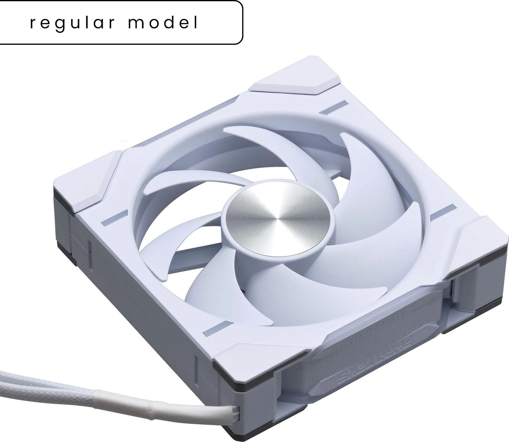PHANTEKS D30 PWM Regular Airflow D-RGB fan – 120mm, baltos spalvos