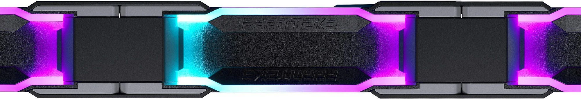 PHANTEKS D30 PWM Reverse Airflow D-RGB - 120mm, juoda