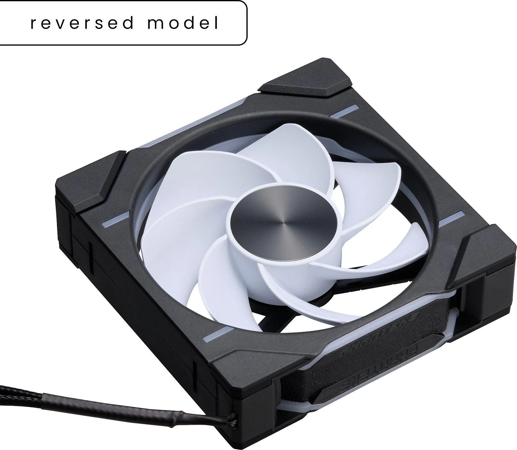 Phanteks D30 120mm ventiliatorius - juodas su balta spauda