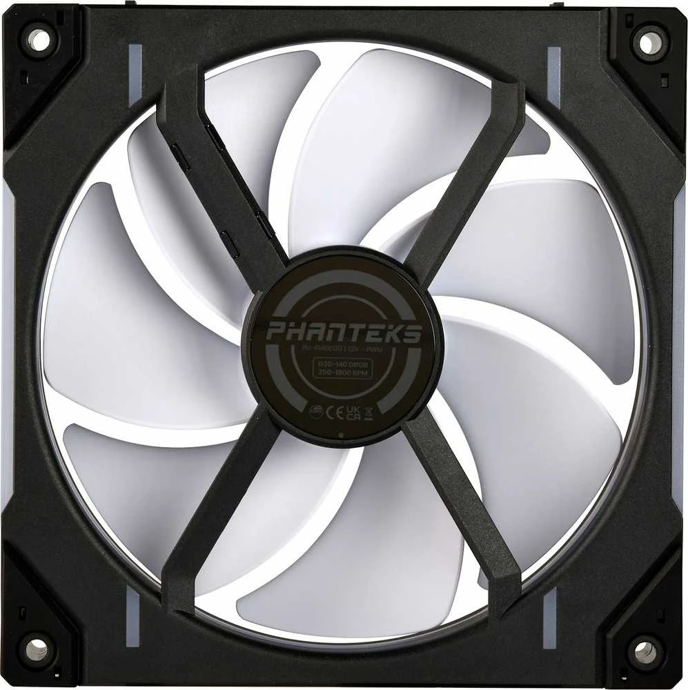 Phanteks D30 PWM Regular Airflow, D-RGB Fan – 140mm, juodas