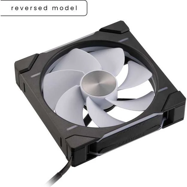Phanteks D30 PWM Reverse Airflow, D-RGB korpuso ventiliatorius, 3-pack – 140mm, juodos spalvos