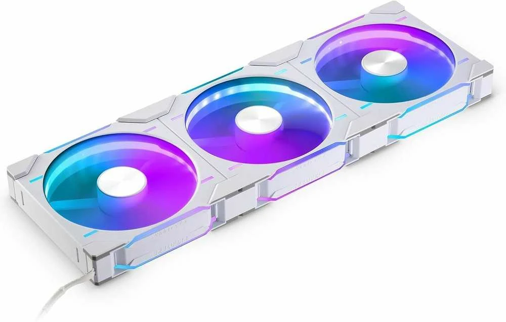 Aušintuvas Phanteks D30-140 PWM DRGB PWM Triple Fan Pack, baltos spalvos