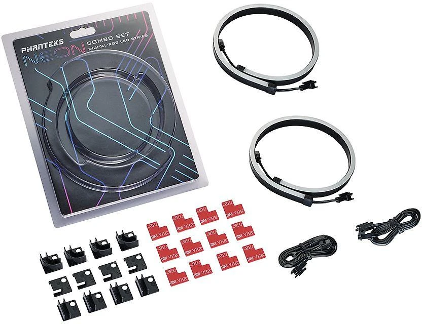 PHANTEKS Neon Digital RGB LED juostelių rinkinys, 40 cm (2 vnt.)