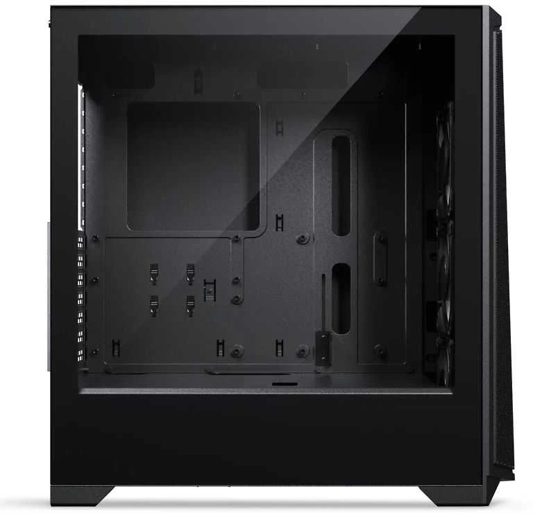 Phanteks Eclipse G370A kompiuterio korpusas, Mid Tower, SSI-EEB, RGB, Tempered Glass – including 3x 120mm Fans, juodos spalvos