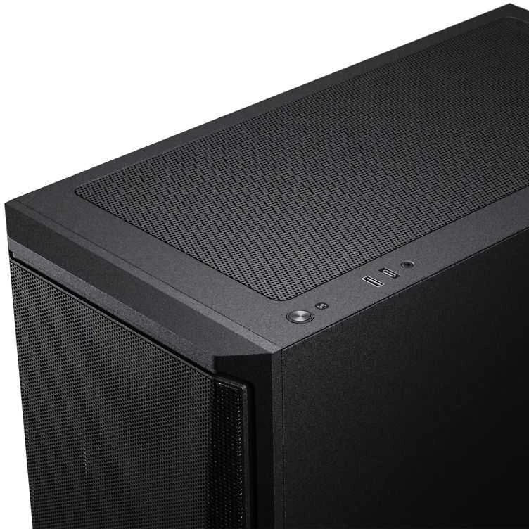 Phanteks Eclipse G370A kompiuterio korpusas, Mid Tower, SSI-EEB, RGB, Tempered Glass – including 3x 120mm Fans, juodos spalvos