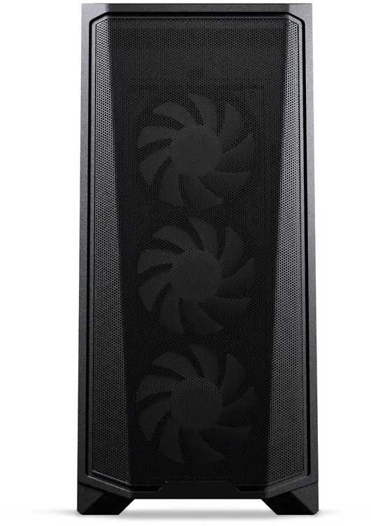 Phanteks Eclipse G370A kompiuterio korpusas, Mid Tower, SSI-EEB, RGB, Tempered Glass – including 3x 120mm Fans, juodos spalvos