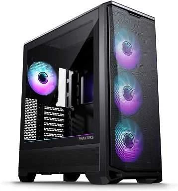 PHANTEKS Eclipse G400A PC-kompiuterio korpusas, Midi-Tower, E-ATX, Tempered Glass, D-RGB – juodos spalvos
