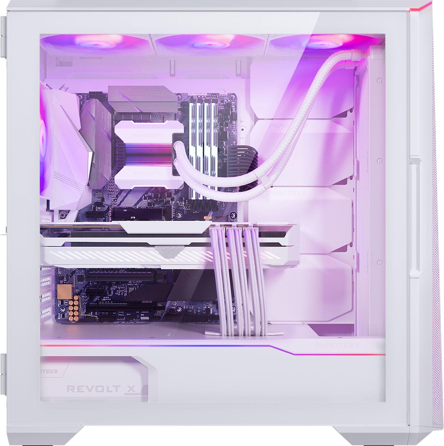 PHANTEKS Eclipse G500A D-RGB Mid-Tower tipo kompiuterio korpusas, grūdintas stiklas – baltos spalvos