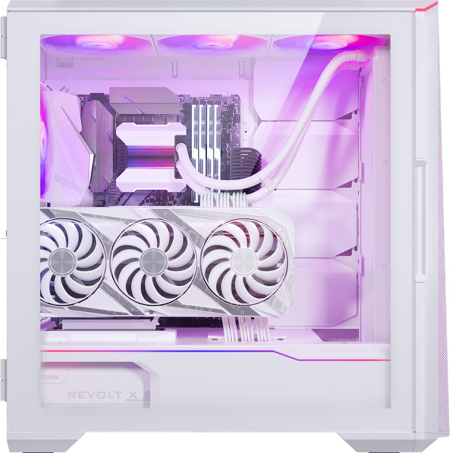 PHANTEKS Eclipse G500A D-RGB Mid-Tower tipo kompiuterio korpusas, grūdintas stiklas – baltos spalvos
