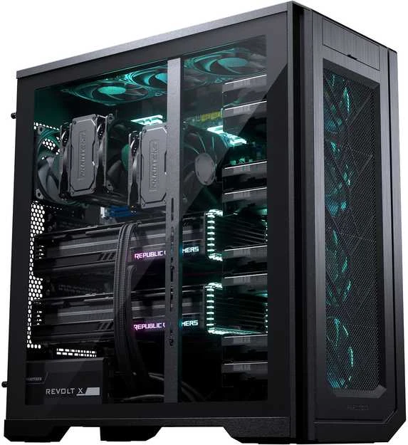 PHANTEKS Enthoo Pro 2 Server XL-EEB grūdintas stiklas
