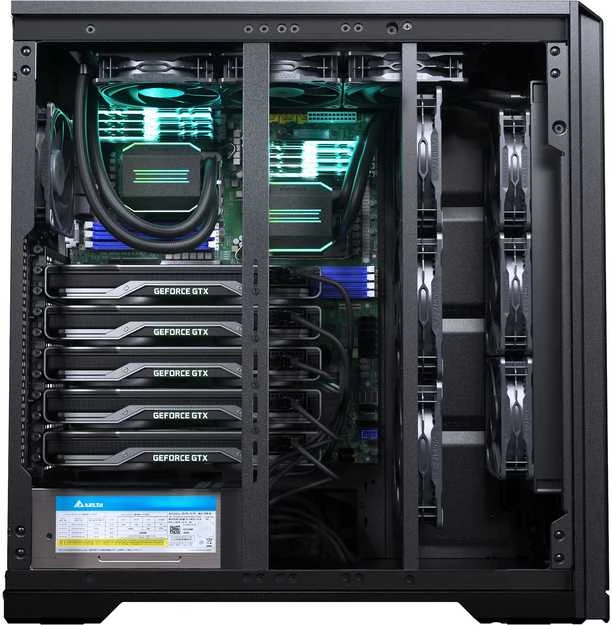 PHANTEKS Enthoo Pro 2 Server XL-EEB grūdintas stiklas