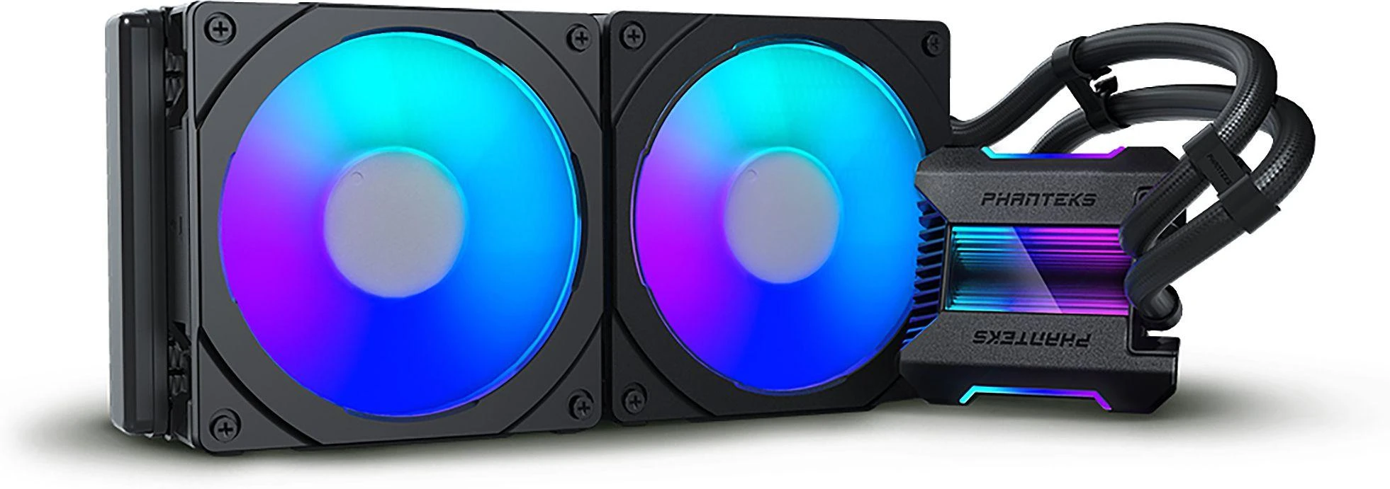 PHANTEKS Glacier One 280 MPH pilna vandens aušinimo sistema, D-RGB – juoda