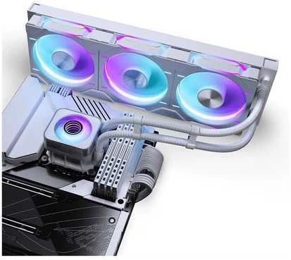 PHANTEKS Glacier One 360D30 X2 DRGB universalus skysčio aušintuvas – 360 mm, baltos spalvos