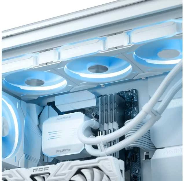PHANTEKS Glacier One 420D30 X2 DRGB AiO Vanduo Cooling – 420 mm, baltas