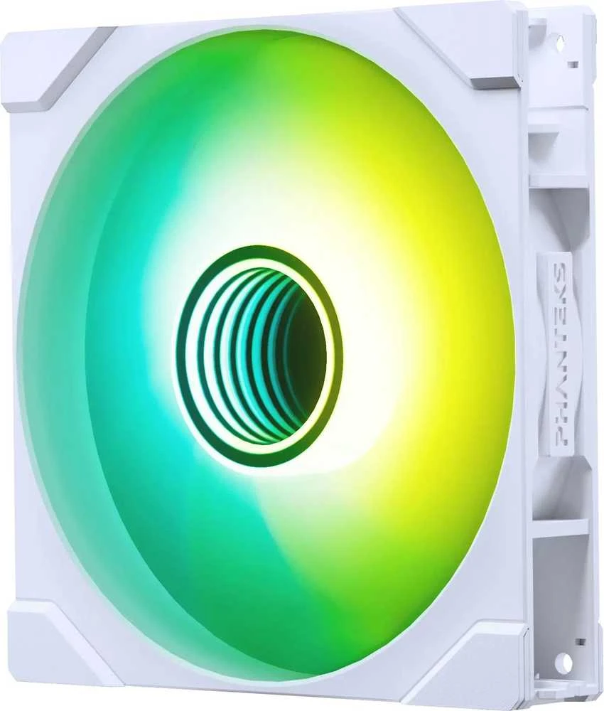 PHANTEKS M25 Gen2 PWM D-RGB korpuso ventiliatorius – Reverse Blade, 140mm, baltos spalvos