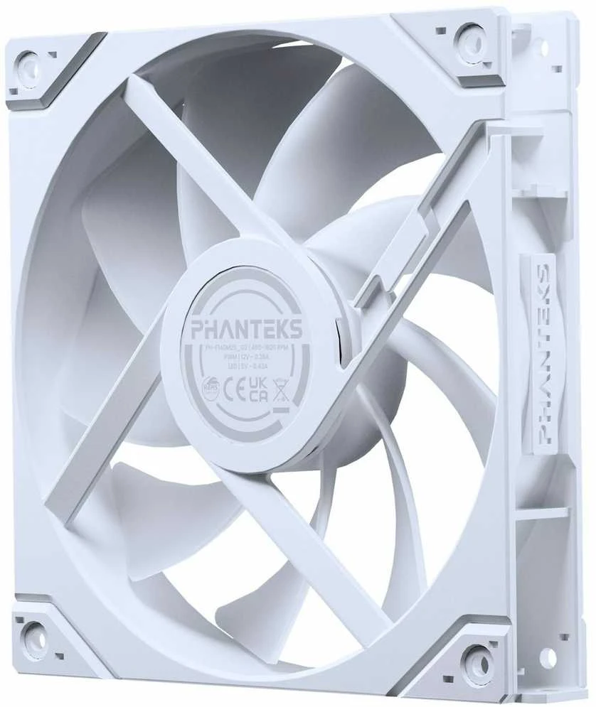 PHANTEKS M25 Gen2 PWM D-RGB korpuso ventiliatorius – 140mm, baltos spalvos
