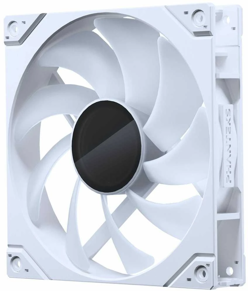 Baltas 140mm Phanteks ventiliatorius su juodu centru