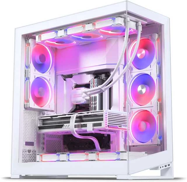 PHANTEKS NV-Series NV9 MK2 PC-kompiuterio korpusas, Big-Tower, EATX, DRGB, Tempered Glass – baltos spalvos
