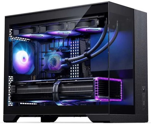 „Phanteks XT V3“ kompiuterio korpusas, mini korpusas, mATX, grūdintas stiklas · įskaitant 3 x 120 mm ventiliatorius, Juodas