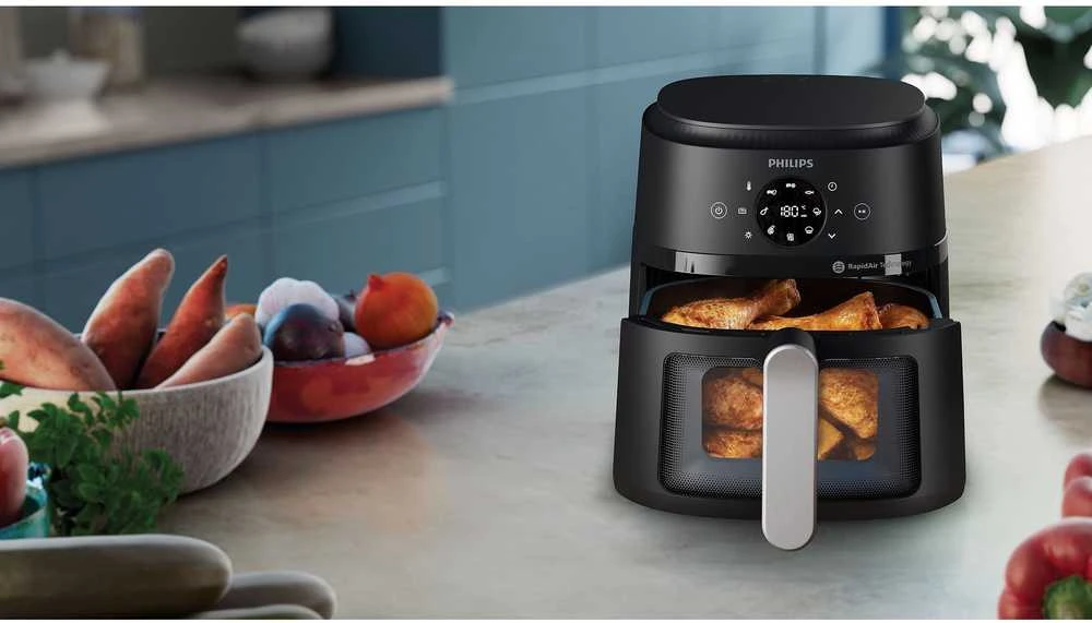 Gruzdintuvė Air fryer Philips AirFryer 2000 Series 4.2 l (sidabrinis)