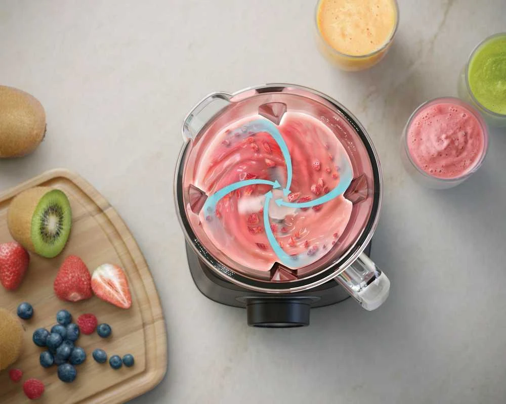 Philips Maišytuvas | HR3041/00 | Stalviršis | 1200 W | Stiklainio medžiaga Stiklas | Stiklainio talpa 1,5 L | Ledo smulkinimas | Juodas