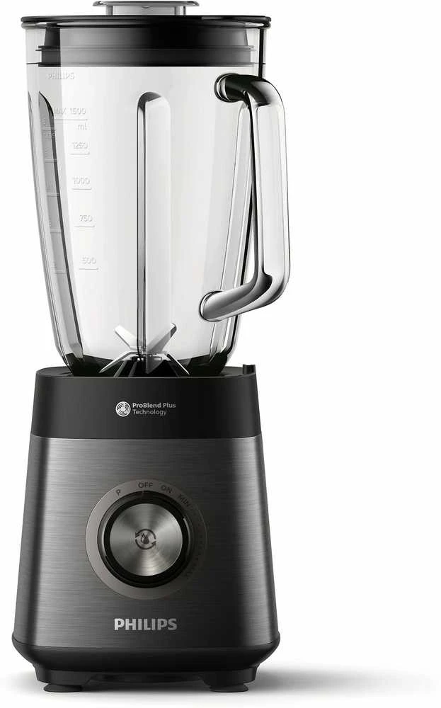 Philips Maišytuvas | HR3041/00 | Stalviršis | 1200 W | Stiklainio medžiaga Stiklas | Stiklainio talpa 1,5 L | Ledo smulkinimas | Juodas