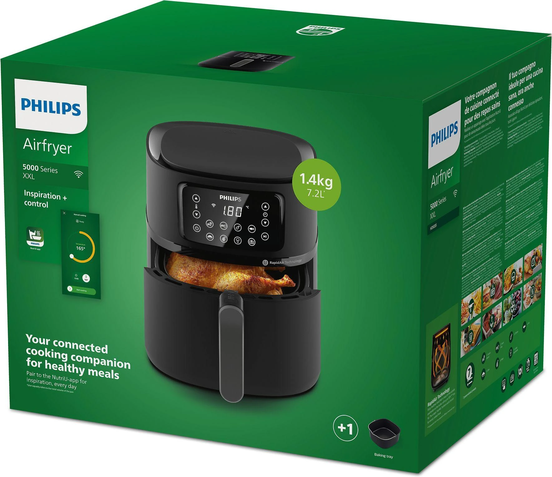 Gruzdintuvė Philips 5000 serija HD9285/93, Juodos spalvos