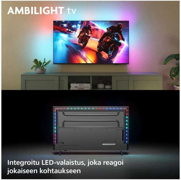 „Philips 55MLED910/12“ 139 cm 55 colių 4K miniLED „Ambilight“ išmanusis televizorius