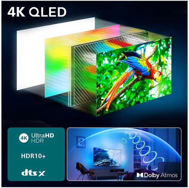 „Philips 65 PUS8550“ – 4K QLED „Ambilight“ televizorius